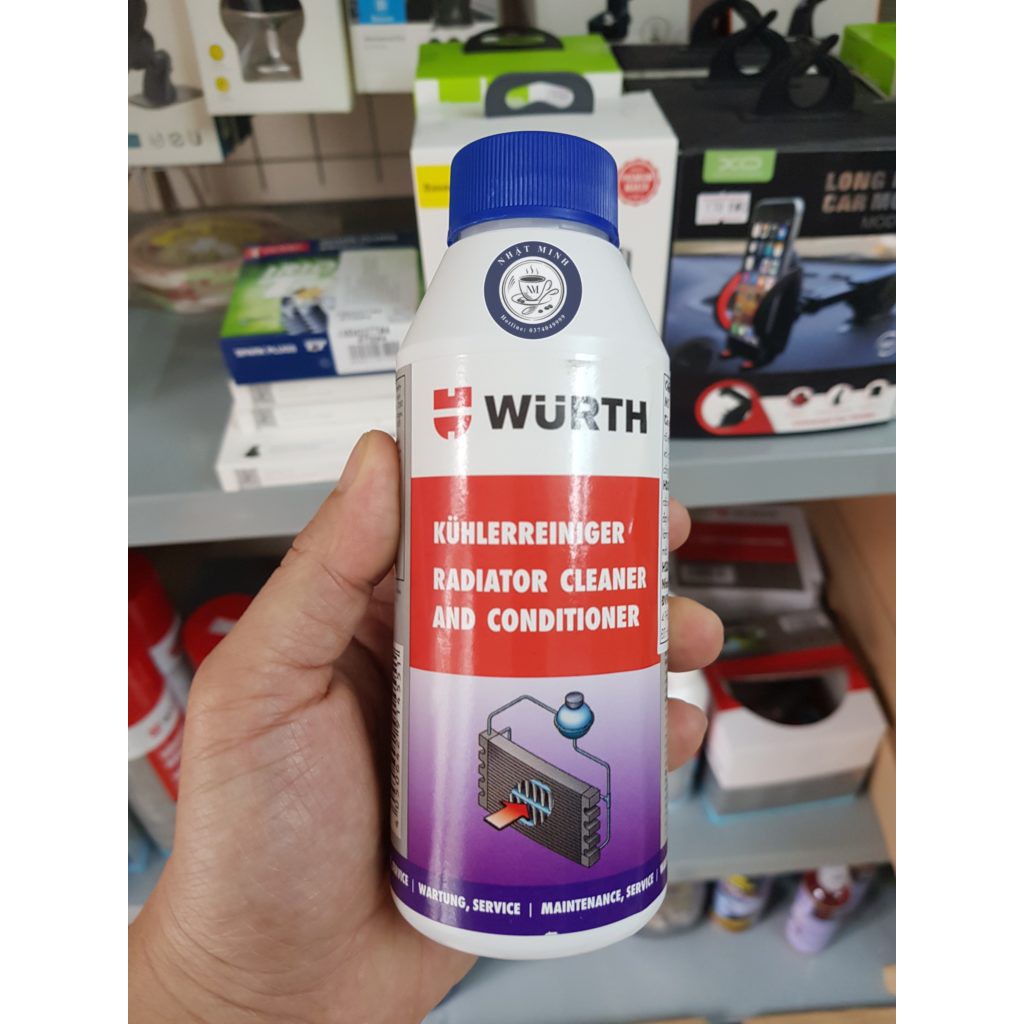 Vệ sinh két nước làm mát động cơ Wurth Radiator Cleaner 250ml 05861510250