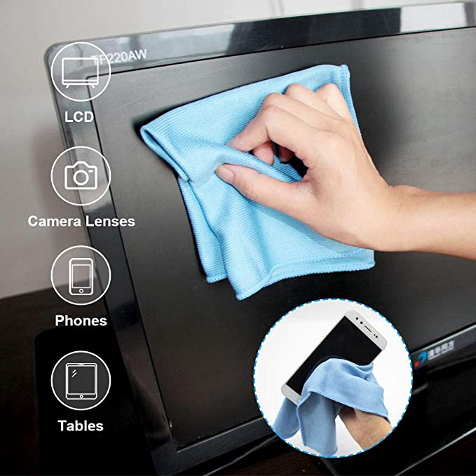 Khăn Lau Kính / Màn Hình Máy Tính / Xe Hơi Bằng Sợi Micro Không Gỉ Đánh Bóng Lỗ Bằng Thép Không Gỉ