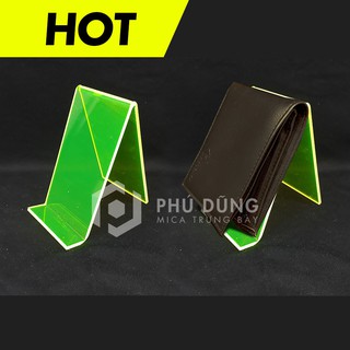 COMBO 10 Kệ Mica Trưng Bày Bóp Ví Cao (Xanh Lá)