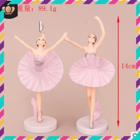 Mô hình 3 cô gái múa bale siêu đáng yêu,dễ thương dùng trang trí bàn làm việc và góc học tập