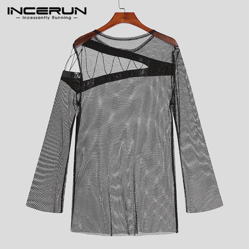 Áo thun Incerun tay dài thời trang dành cho nam