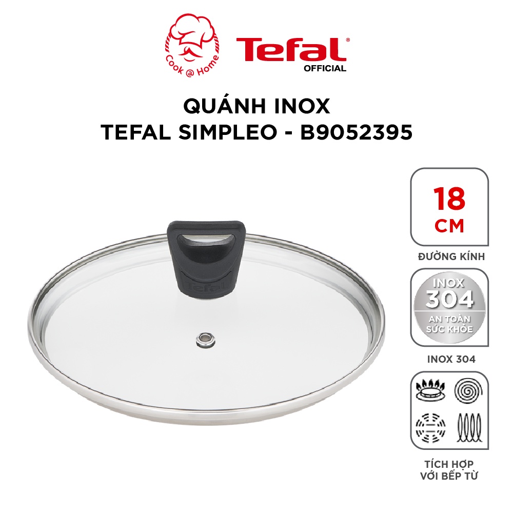 [Mã BMBAU50 giảm 7% đơn 150K] Nồi cán dài/ quánh inox Tefal Simpleo 18cm - B9052395