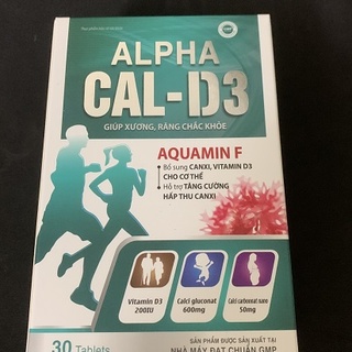 Alpha Cal D3 BỔ SUNG CANXI, chống còi xương, loãng xương hộp 30viên