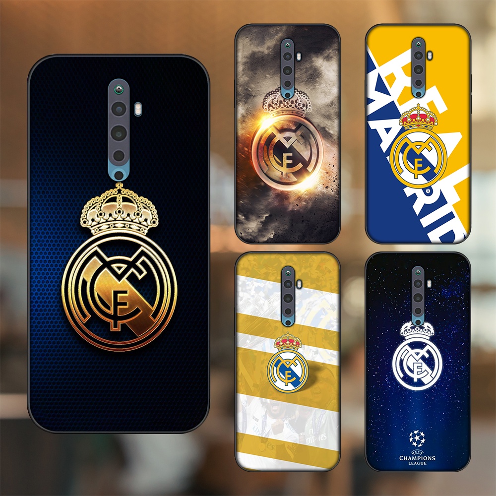 Ốp lưng Oppo Reno 2F viền đen in hình Real Madrid