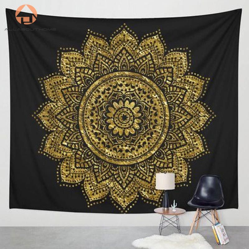 ABH❤ Thảm treo tường họa tiết theo phong cách Indian Mandala Tapestry Hippie Bohemian