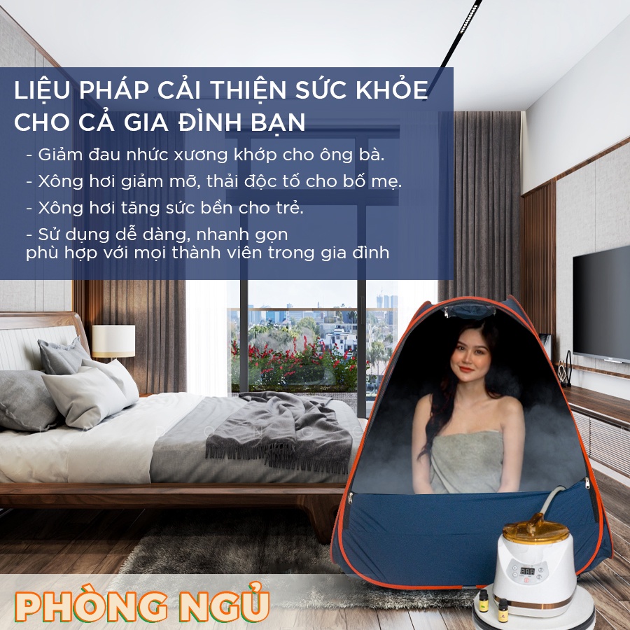 Lều Xông Hơi Tự Bung Siêu Bền, Chống Thấm 100% PTY HOUSE - Giao Lều Màu Ngẫu Nhiên