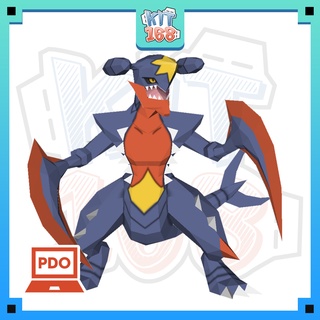 Mô hình giấy Anime Game Pokemon Mega Garchomp