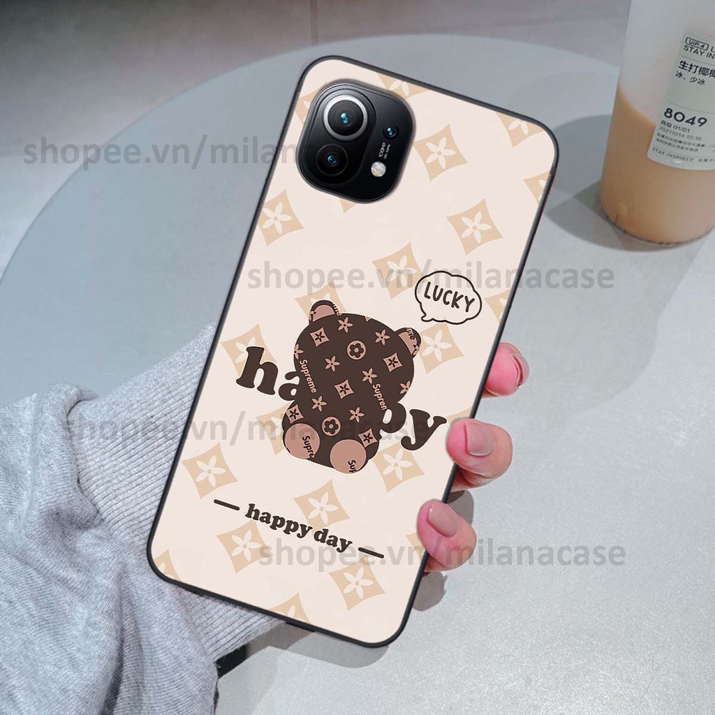 Ốp Xiaomi Mi 11 / Mi 11T / Mi 11 Lite gấu be@rBrick gấu Teddy Kaws siêu đẹp, phong cách, cá tính