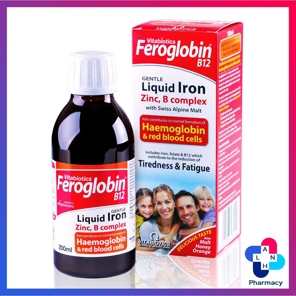 FEROGLOBIN Liquid (Sirô) - Bổ máu toàn diện, mệt mỏi tiêu tan.