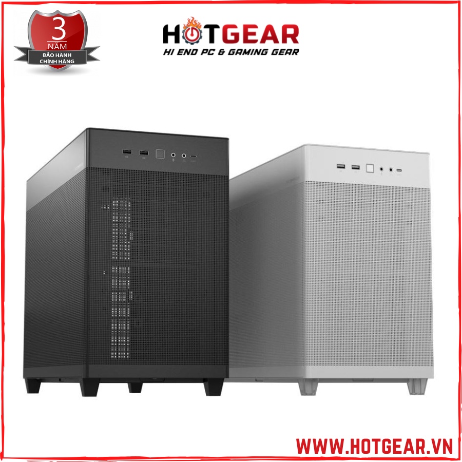 Vỏ Case Mini MicroATX ASUS Prime AP201 MESH WHITE (Matx / USB C/ 33 lit)