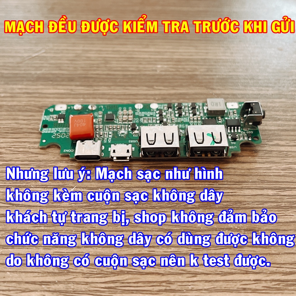 Mạch sạc dự phòng năng lượng mặt trời - sạc không dây