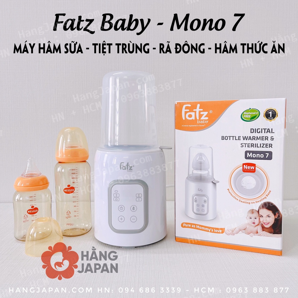 Máy hâm sữa và tiệt trùng Fatz baby Mono 6 FB3001TN / Mono 7 FB3010TN Hàng chính hãng