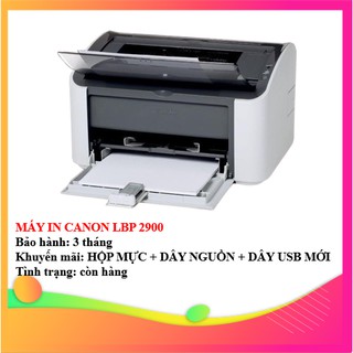 MÁY IN CANON LBP 2900 - KÈM HỘP MỰC , DÂY NGUỒN , DÂY USB MỚI - AALO.VN