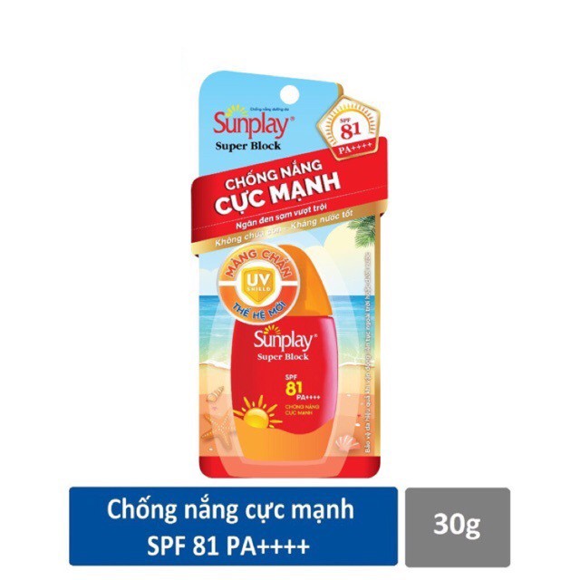 Sữa Chống Nắng Sunplay Super Block SPF81, PA++++ (30g)