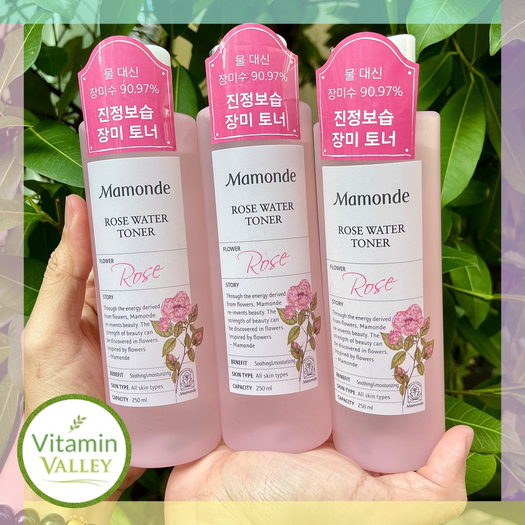 Nước Hoa Hồng Cung Cấp Độ Ẩm Mamonde Rose Water Toner 250ml