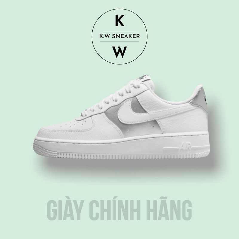 (Giày AUTH) Giày Air Force 1 Silver và Good game, giày AF1 chính hãng