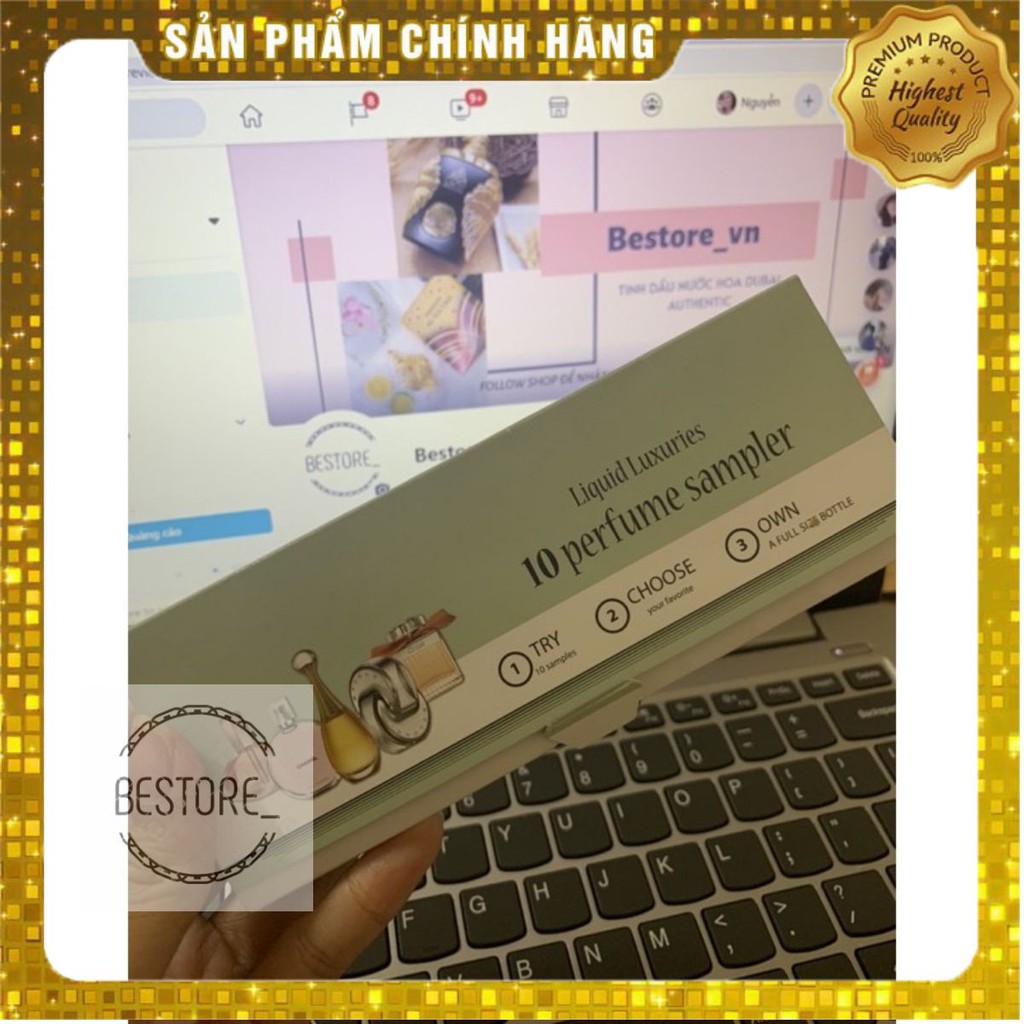 [CAM KẾT CHÍNH HÃNG] Set 10 chai sample tinh dầu nước hoa Dubai mini 2ml