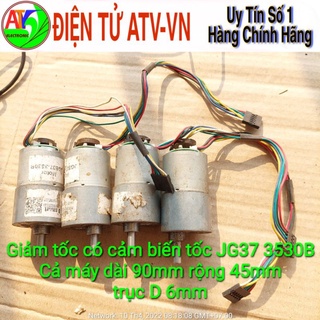 Động cơ giảm tốc 12V trục D có cảm biến tốc độ