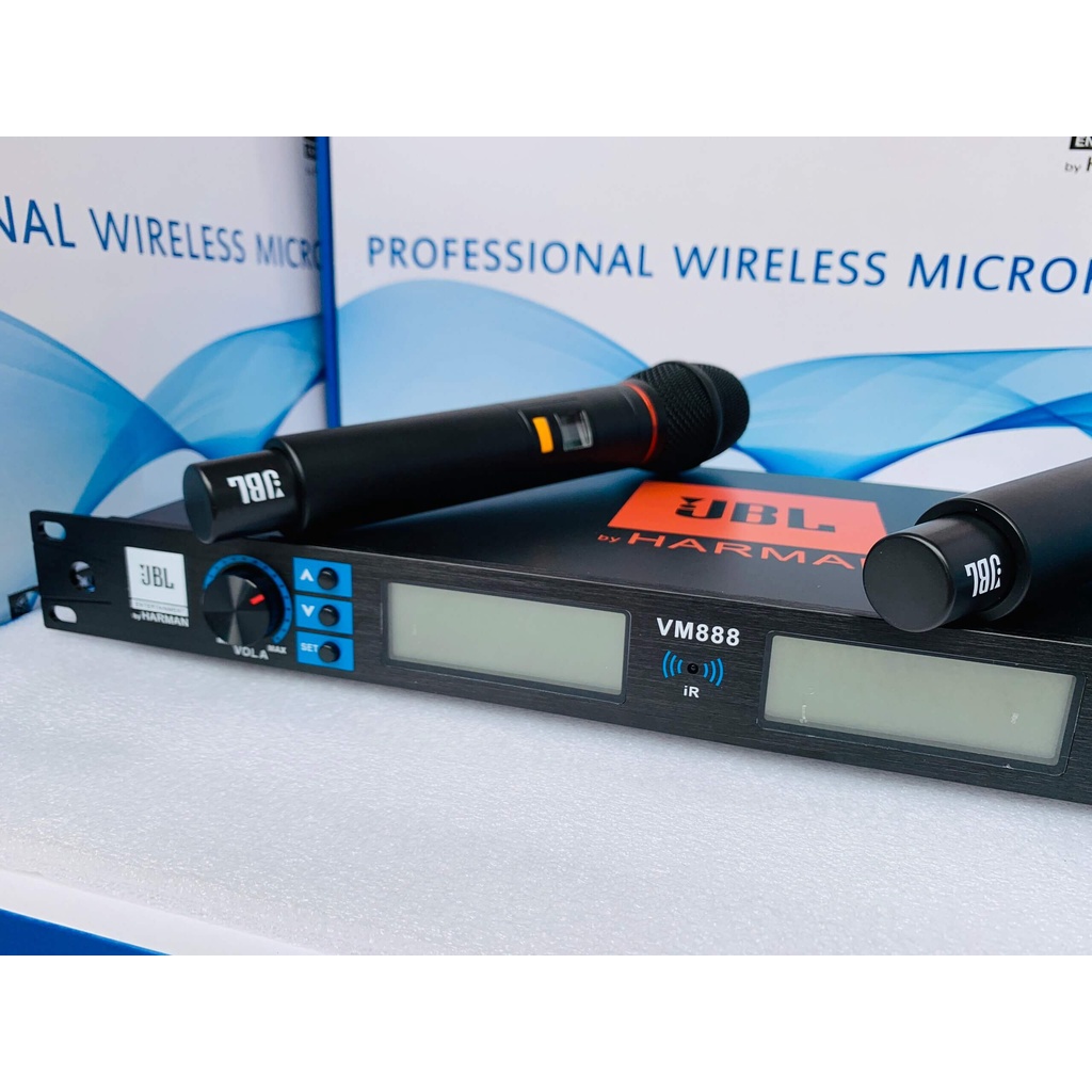 Micro không dây JBL cao cấp VM888 PLUS - Hàng nhập khẩu - Cảm biến gia tốc mic cảm biến tự ngắt - Công Ty Thiên Ph