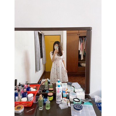 Đầm hoa phối ren tay bồng cổ vuông thanh lịch - ảnh thật ở cuối - psyche | BigBuy360 - bigbuy360.vn