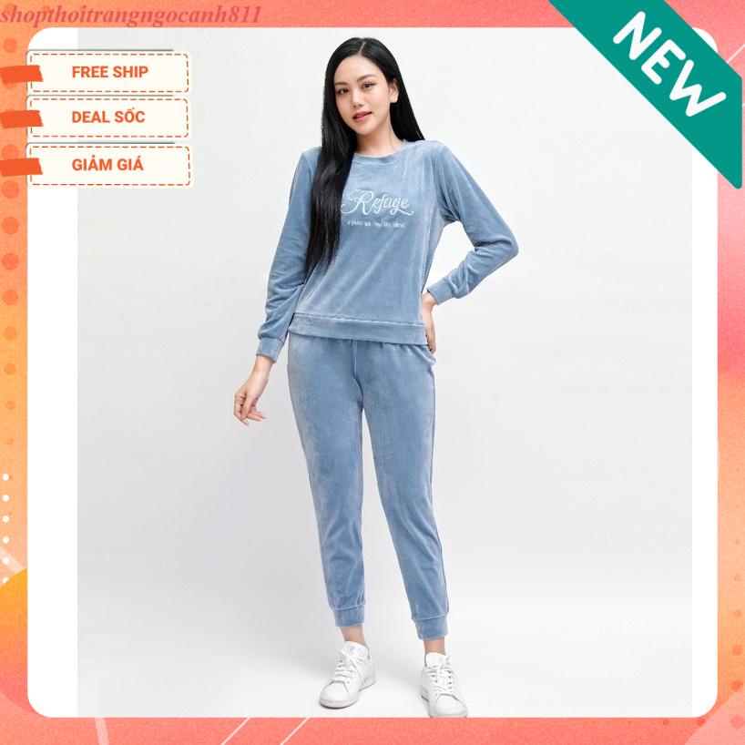 Bộ đồ ngủ nhung thu đông Winny 22515