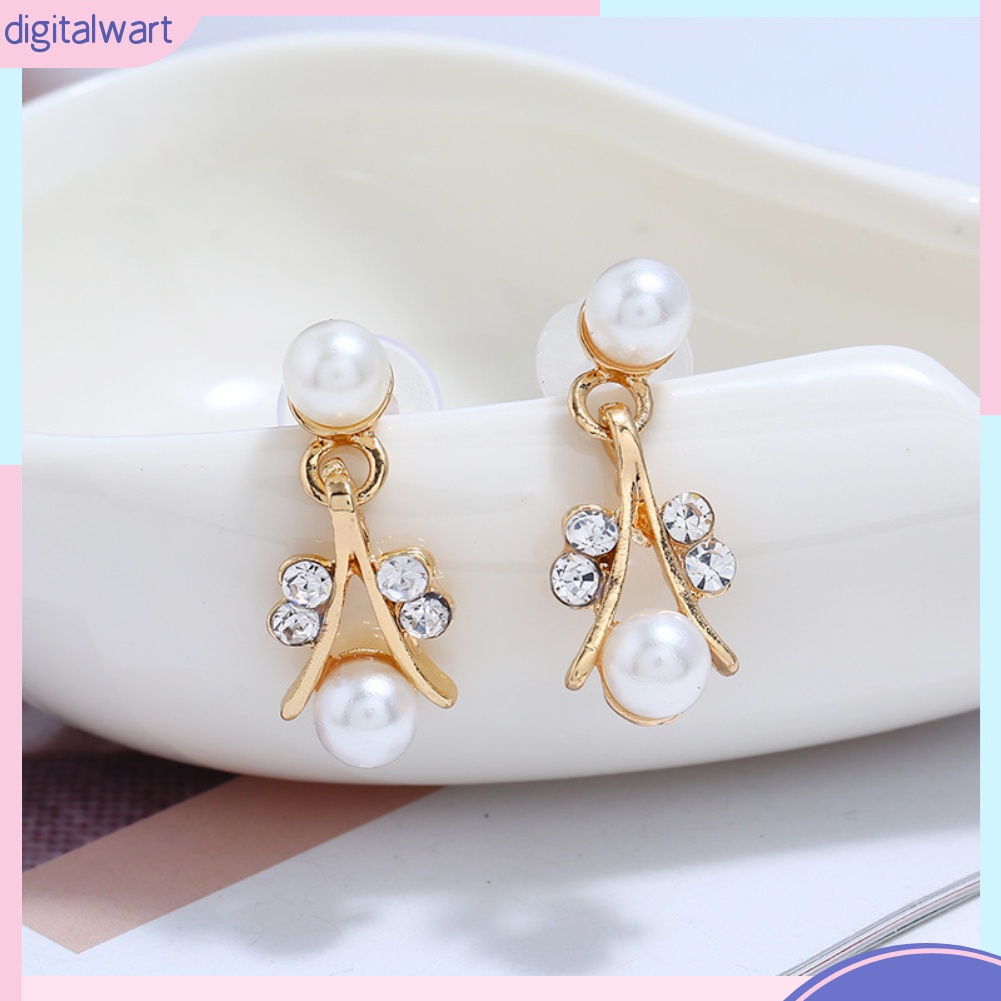 Bộ Trang Sức Đính Ngọc Trai Nhân Tạo Thời Trang Nữ