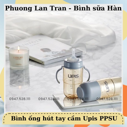 Bình hút Upis núm ti 260ml nhựa PPSU