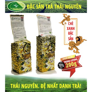 Trà Thái Nguyên - Trà Thái Nguyên Đặc Sản - Trà Xanh Tân Hương - Chè búp Thái Nguyên (Gói 200g)