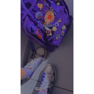 Balo kanken tím đậm size classic