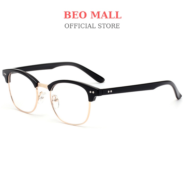Mắt kính thời trang nữ nam BEOMALL thiết kế tinh tế nhỏ gọn theo phong cách lịch thiệp tinh tế 855