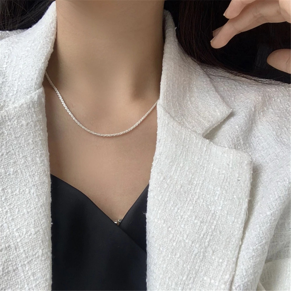 Vòng cổ / Vòng Đeo Tay Lấp Lánh Phong Cách Hàn Quốc Thời Trang Cho Nữ