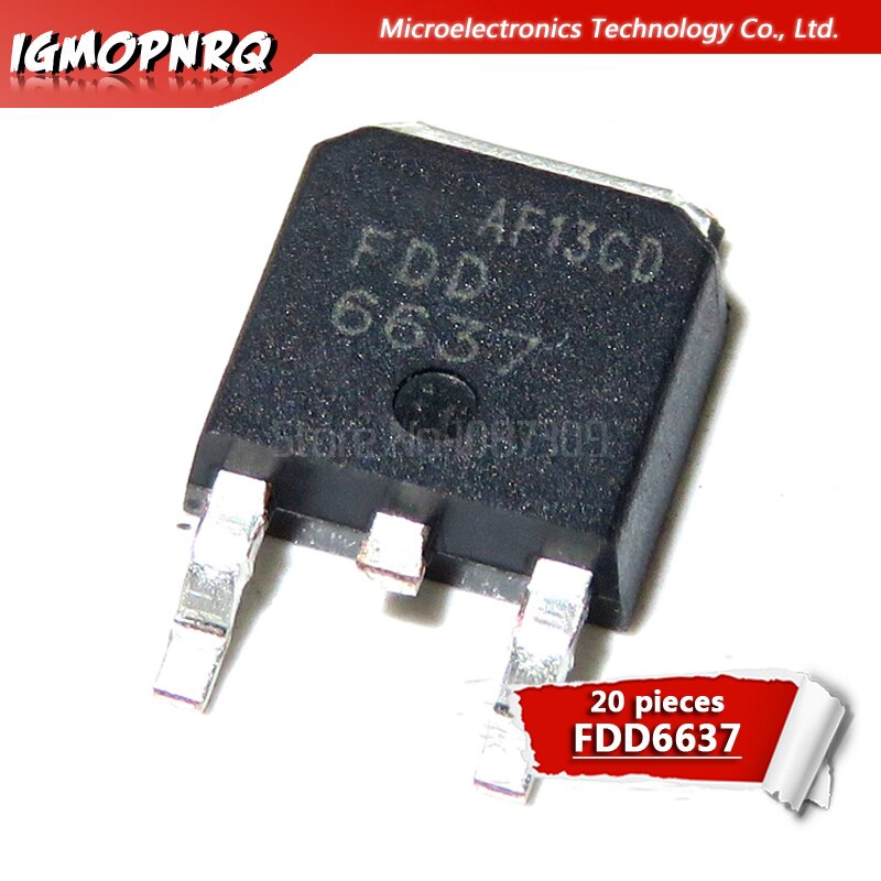 Bộ 20 chip IC FDD6637 TO-252 cao cấp