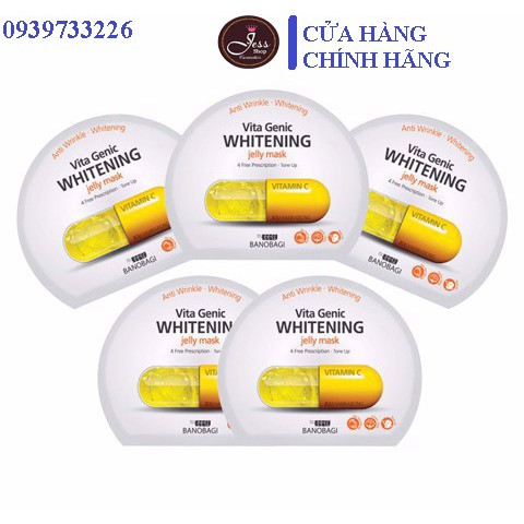 [5 miếng] Mặt Nạ Làm Sáng Và Đều Màu Da Banobagi Vita Genic Jelly Mask Vitamin C