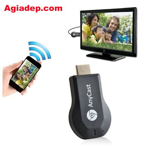 [ Thiết bị kết nối điện thoại với màn hình TV tivi ( HDMI không dây wireless ) Anycast - Xịn của Agiadep.com_LoanNguyen
