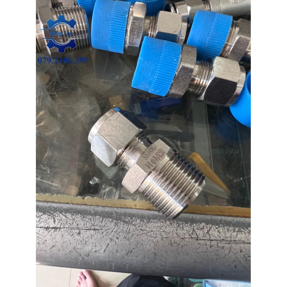 Siết Hạt Bắp Ren Ngoài IHBC Inox 304