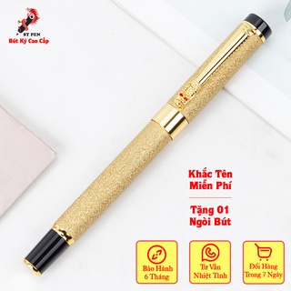 Bút ký cao cấp khảm rồng ST06,ngòi bi 0,5mm,MIỄN PHÍ khắc tên theo yêu cầu,tặng 01 ngòi bút - Bảo hành 6 tháng ST PEN