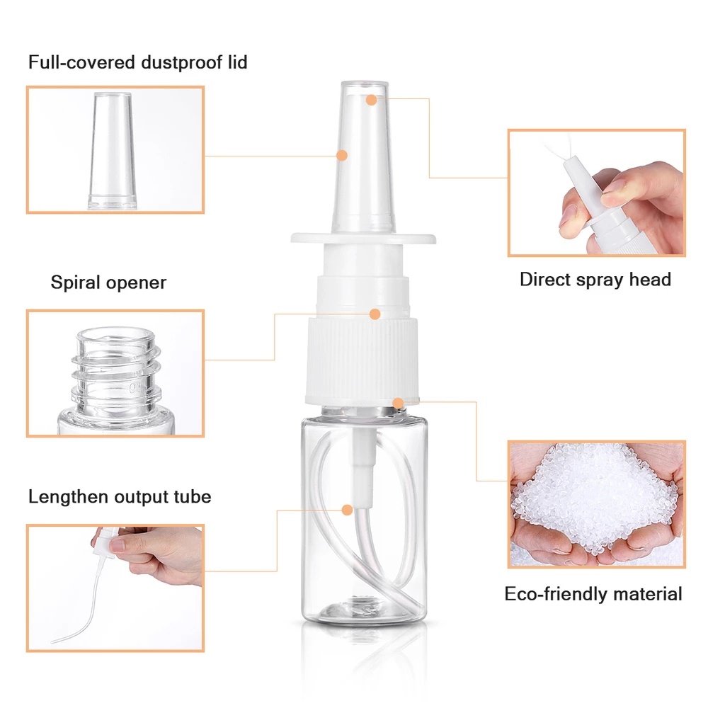 Bình Xịt Rỗng Bằng Nhựa Dung Tích 10ml 20ml 30ml