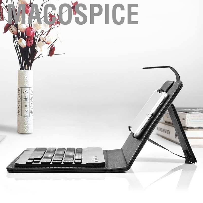 Bao Da Điện Thoại Bằng Da Pu Kèm Bàn Phím Bluetooth Macospice 7 '' Cho Hệ Điều Hành Android Và Ios | BigBuy360 - bigbuy360.vn