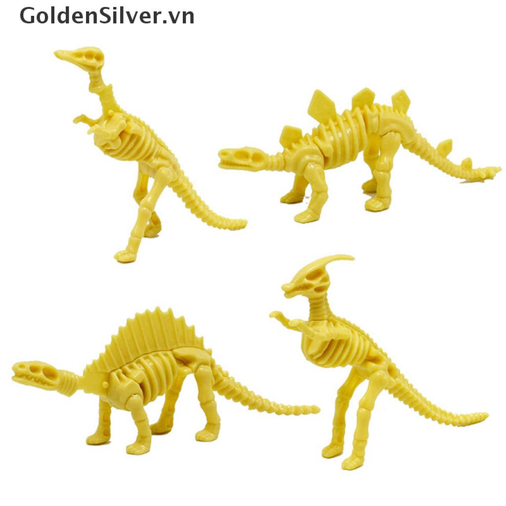 Bộ Xếp Hình Khủng Long Bằng Nhựa DIY Dành Cho Trẻ Em