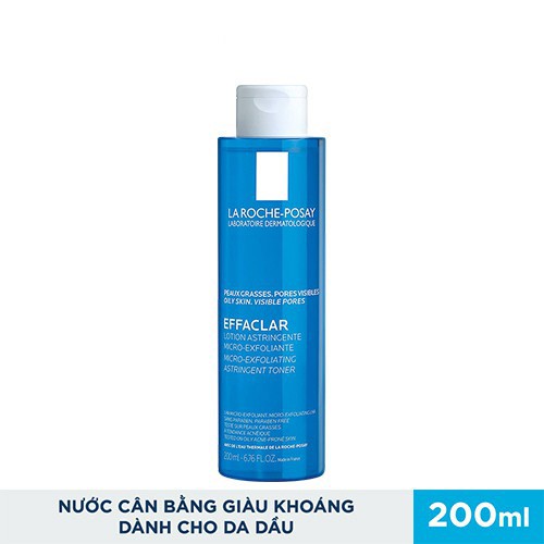 Nước Cân Bằng Giàu Khoáng Dành Cho Da Dầu Mụn La Roche Posay 200ml - Khongcoson