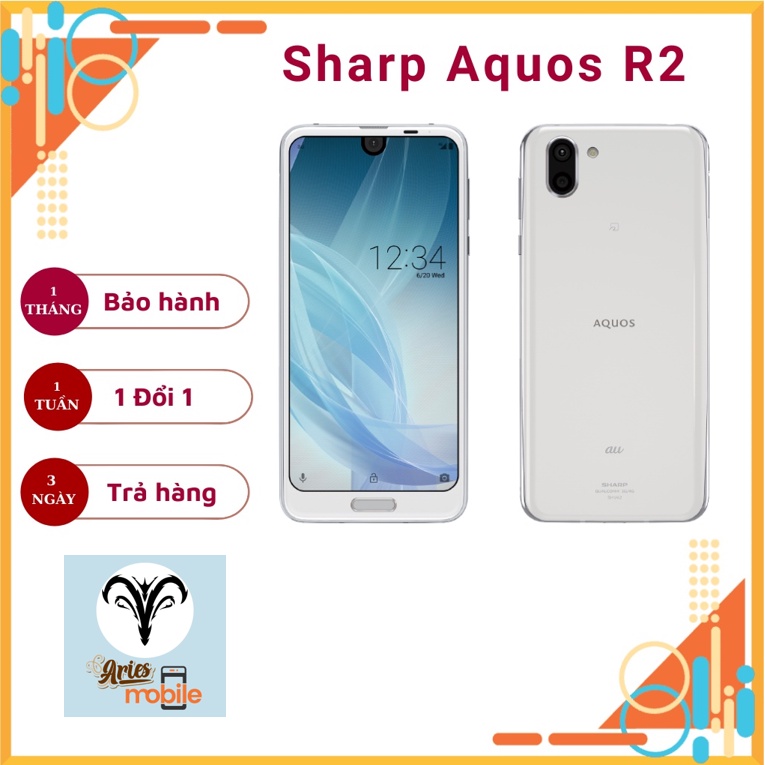 Điện thoại thông minh giá rẻ Sharp Aquos R2. Cấu hình khoẻ chip snap 845