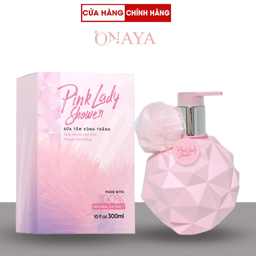 Sữa tắm trắng hương nước hoa Pink Lady Acosmetics , dưỡng trắng da toàn thân mịn màng,  300ml