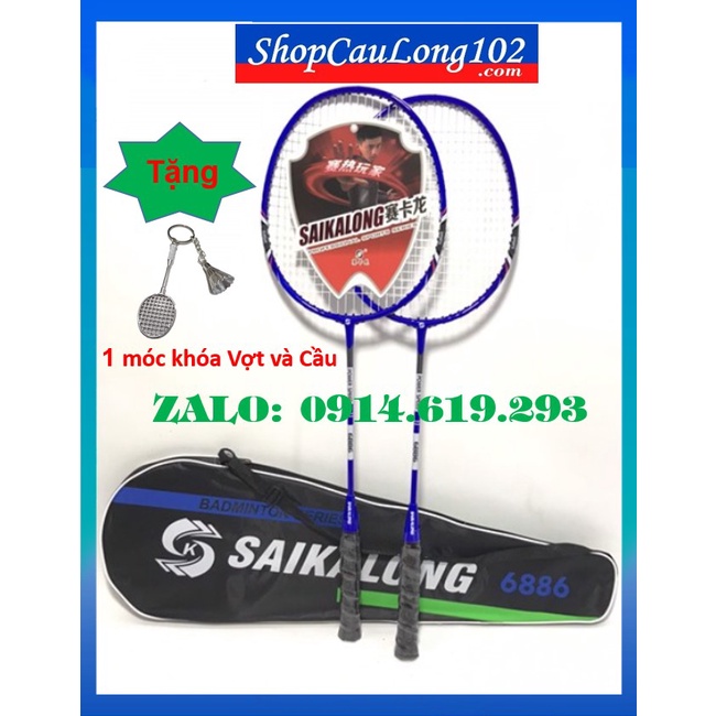 ✅ HÀNG CHẤT GIÁ SỐC ✅ Bộ 2 Cây Vợt Cầu Lông Saikalong, Fuaile &amp; Haotian, Kèm Quà Tặng