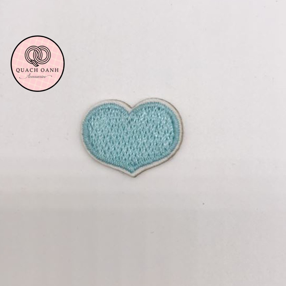 Sticker nhãn dán vải thêu hình cừu và thiên nhiên tự dính trang trí sổ, vở, mũ bảo hiểm - ST32