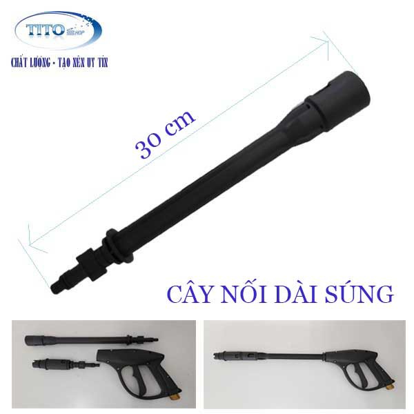 Cây nối dài súng phun máy xịt rửa cao áp ( chỉ thích hợp cho loại súng nhựa như hình)