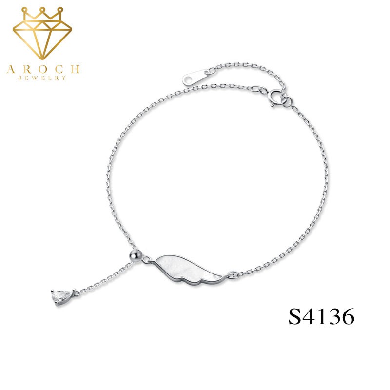 Vòng tay bạc Ý s925 cánh Phượng Hoàng khí chất tái sinh S4136 - AROCH Jewelry