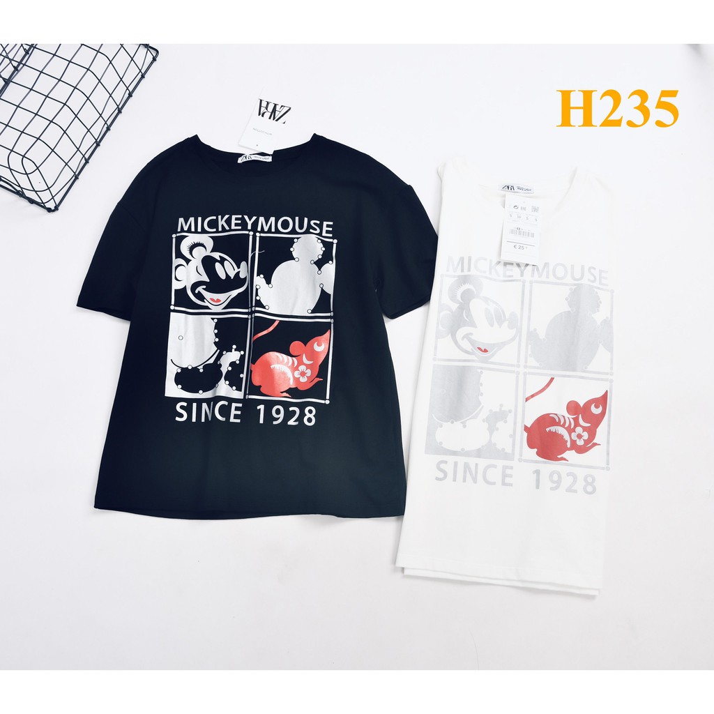 * Mã H235: Áo phông Mickey Disney dáng suông xịn sò, phủ bạc xịn mịn, đẹp BC 8868