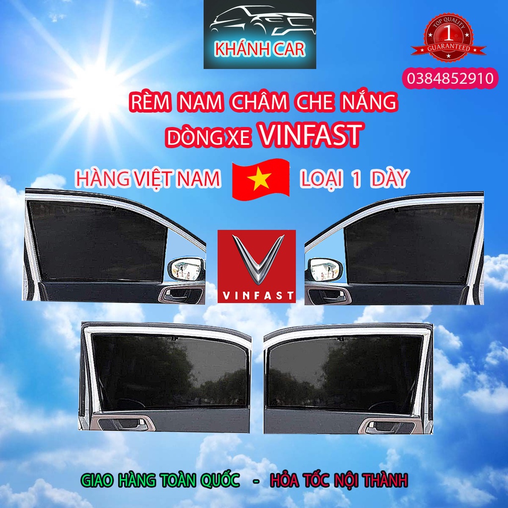 Rèm che nắng Lux SA, Lux A, Fadil, loại 1 hút nam châm, lưới dày Việt Nam sản xuất