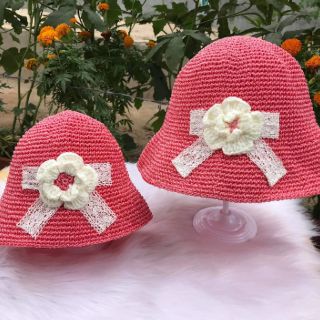Mũ đi nắng kèm tóc cho Bé