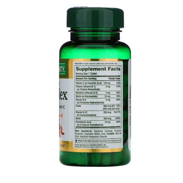 [5/2025] Viên giúp khoẻ đề kháng, tim mạch B Complex với axit folic và vitamin C 125 viên nén